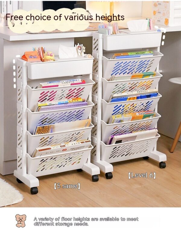 Desk Bookshelf Organizer | Floor Storage Bookcase