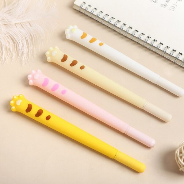 Cute Cat Paw Pens 4Pcs Set | Kawaii Style