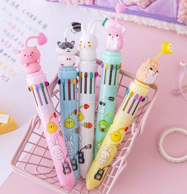 Cute Ten-Color Ballpoint Pen