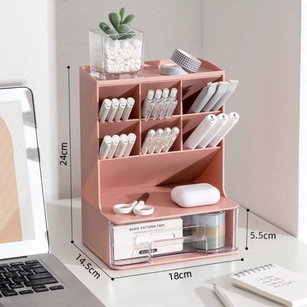 Cute Stationery Organizer for Desk (4 Colors)