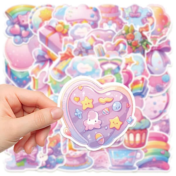 Cute Candy Stickers | Kawaii Sweets 50Pcs Set