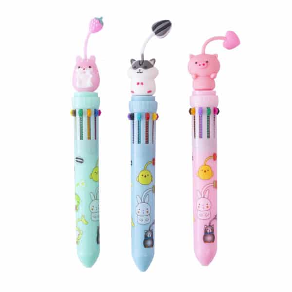 Cute Ten-Color Ballpoint Pen