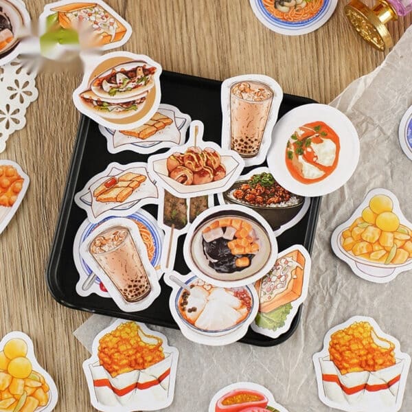 Comfort Fast Food Stickers | Asian Edition 46Pcs