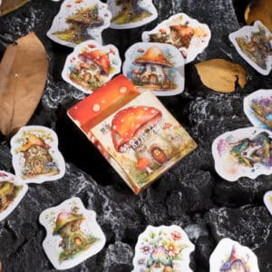 House Mushroom Stickers Pack 46Pcs