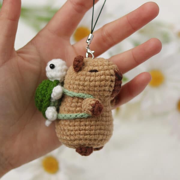 Capybara Crochet Kit | Animal Pendant Crochet Set