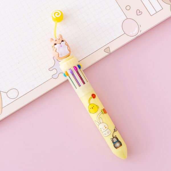 Cute Ten-Color Ballpoint Pen