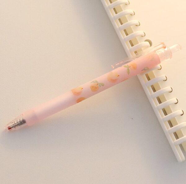 Cute Peach Pen Kawaii Gel Ink