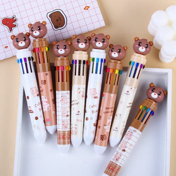 Cute Bear Multi Color Ballpoint Pen