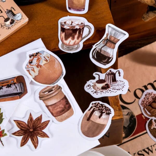 Coffee Stickers Pack 46Pcs