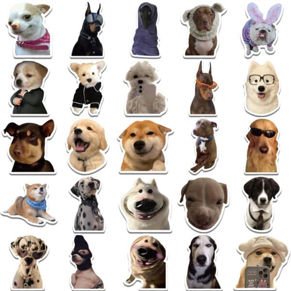 Funny Dog Meme Stickers 50Pcs Pack