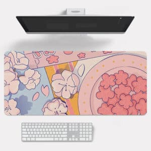 Cherry Blossom Desk Pad | Cute, Kawaii & Large