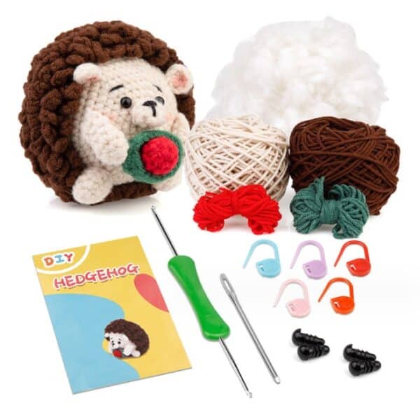 Hedgehog Crochet Kit Beginners