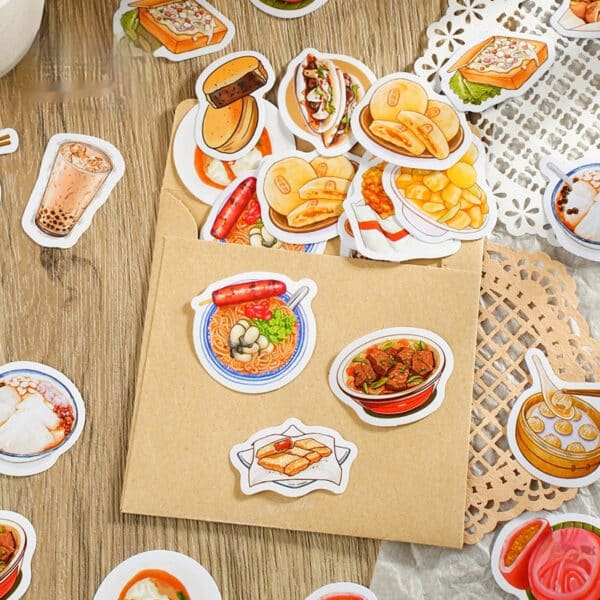 Comfort Fast Food Stickers | Asian Edition 46Pcs