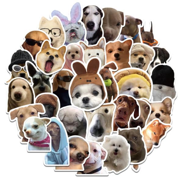 Funny Dog Meme Stickers 50Pcs Pack