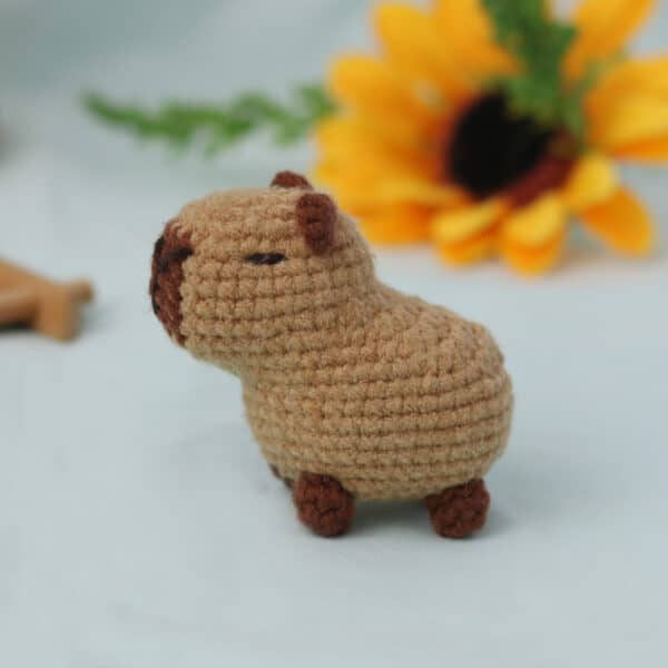 Capybara Crochet Kit | Animal Pendant Crochet Set