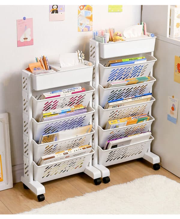 Desk Bookshelf Organizer | Floor Storage Bookcase