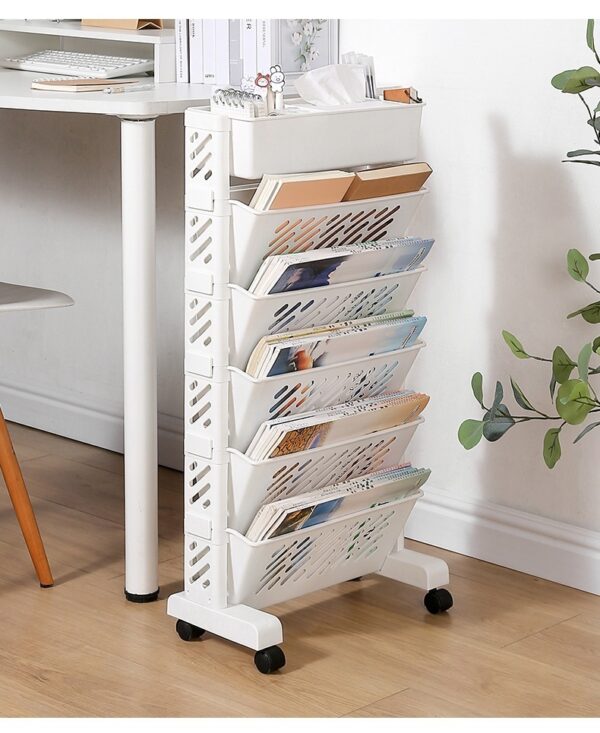 Desk Bookshelf Organizer | Floor Storage Bookcase