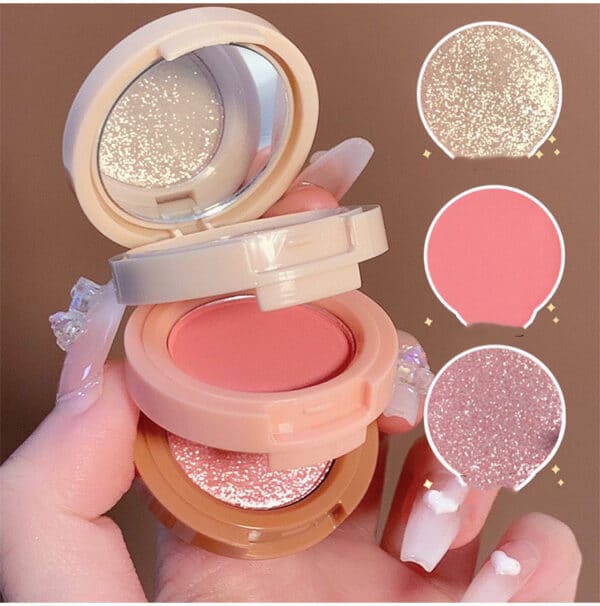 3 IN 1 Kawaii Blush Powders & Highlighter MISS LARA™