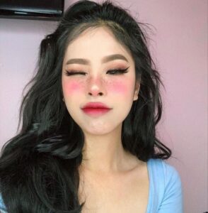 soft kawaii makeup look